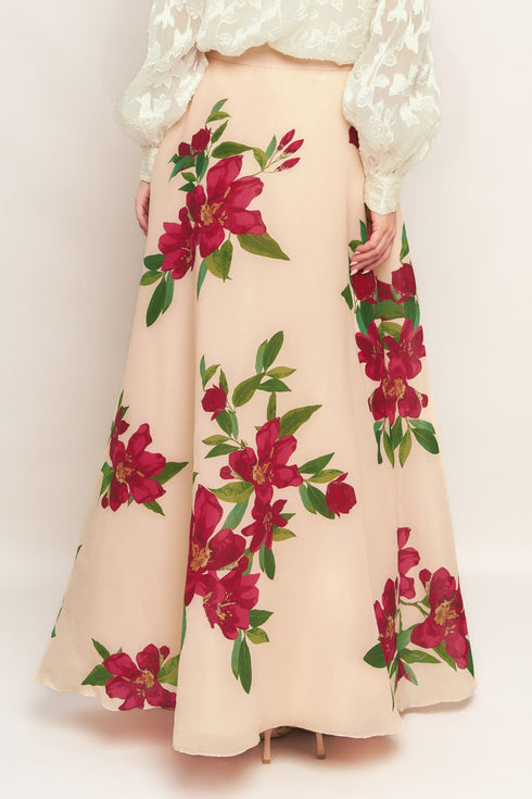 elegant-wildflower-blush-woven-maxi-skirt Flying Tomato-Sophia's Style-2